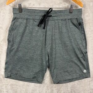 Greyson Brrr Cooling Performance Shorts Men's M Green Heathered Lightweight